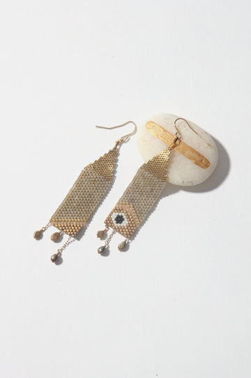 Dove Klimt Eye Earrings
