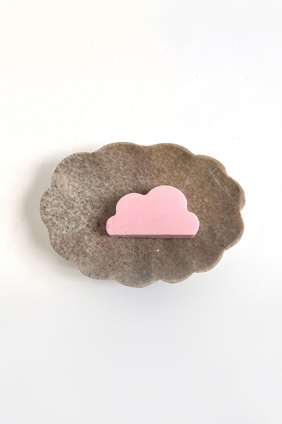 Stone Soap Dish - Pink Shell