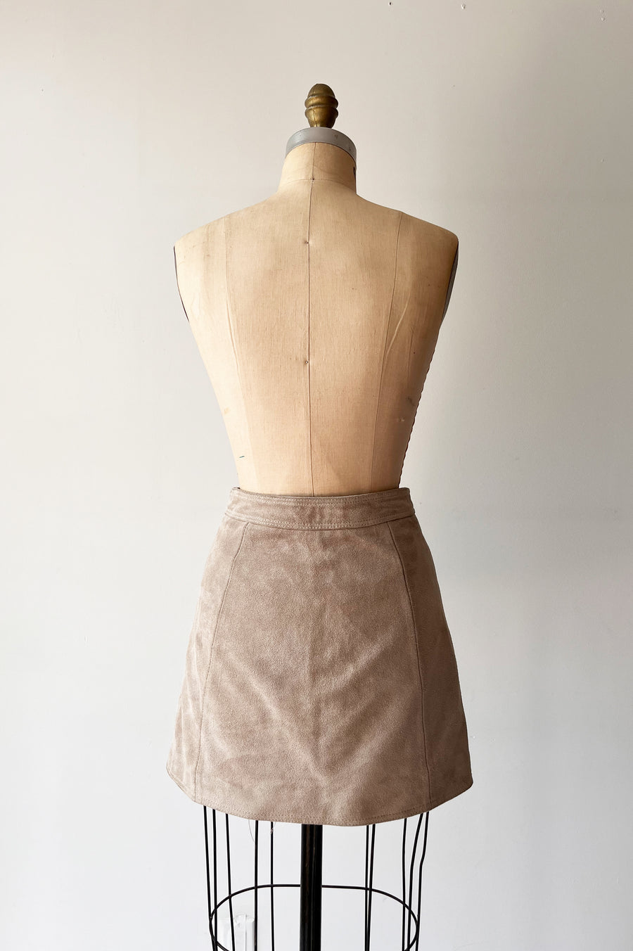 Vintage Suede Mini Skirt