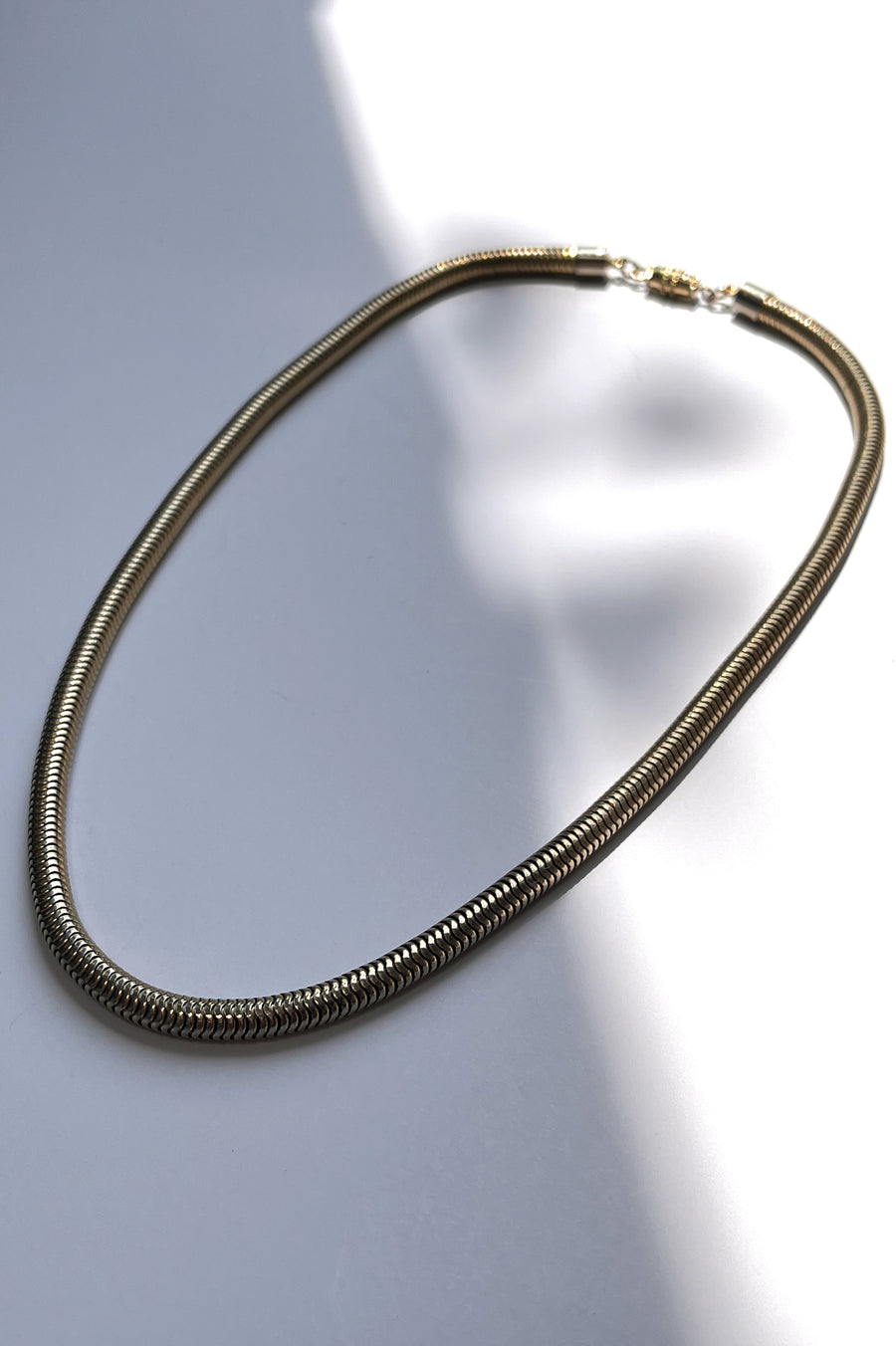 Vintage Tubular Snake Chain Necklace