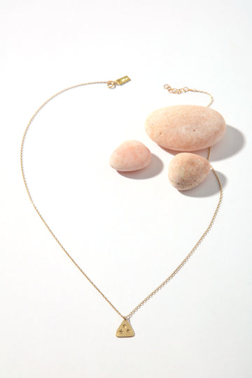 Aurora Pyramid Charm Necklace