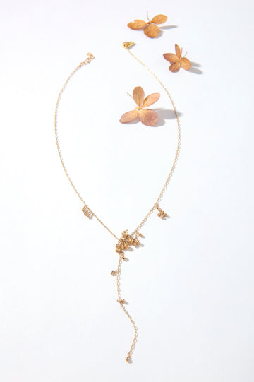 Aurora Cluster Lariat Necklace