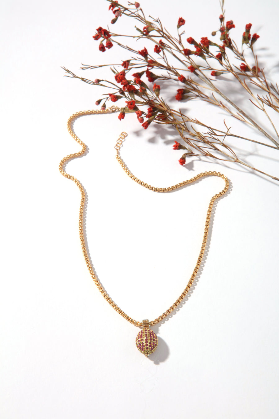 Aurora Pave Necklace Short