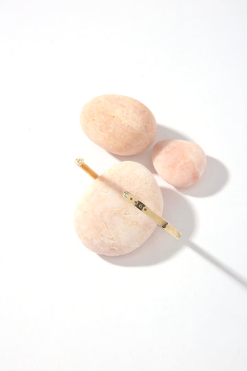 Aurora Thin Cuff with Opals Bracelet