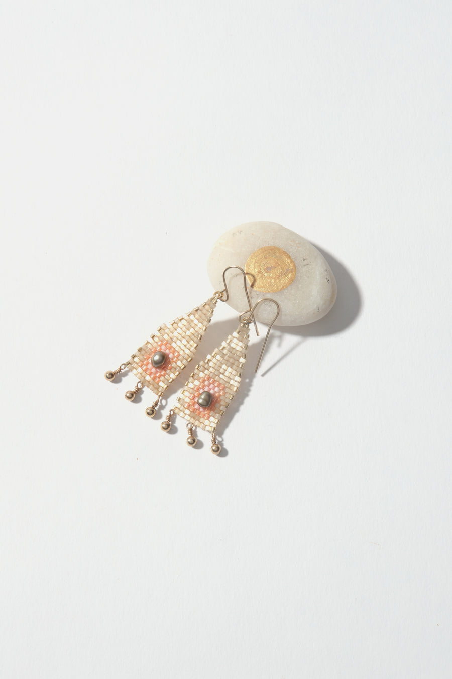 Dove Woven Short Earrings