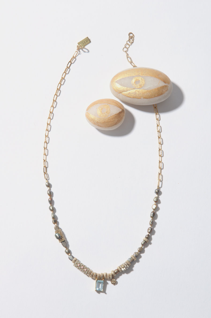 Dove Topaz & Mixed Bead Necklace