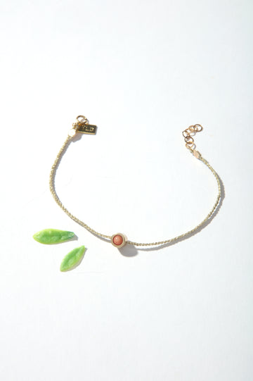 Garden Bracelet - Coral Bezel