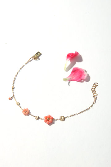 Garden Bracelet - Coral Flower