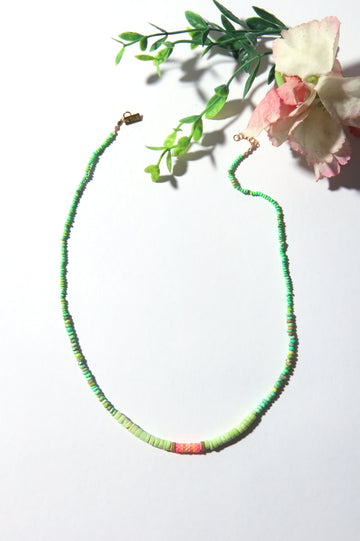 Garden Necklace - Pink Beads