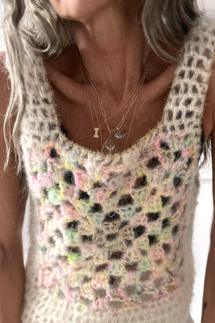 ïLD Granny Square Crochet Top - Unicorn