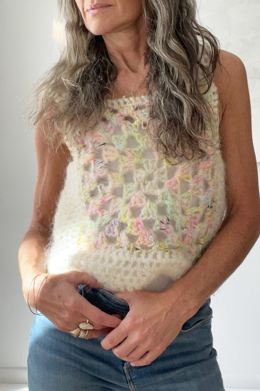 ïLD Granny Square Crochet Top - Unicorn