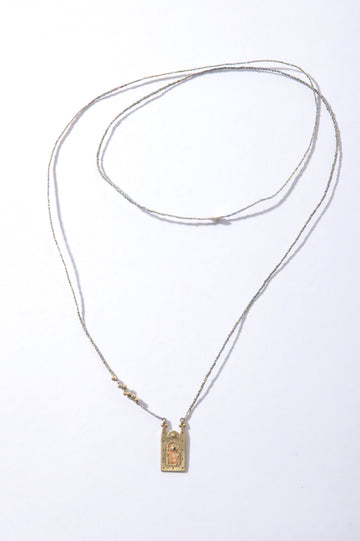 Phoenix Necklace - Frame on Metallic String