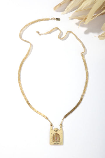 Phoenix Necklace - Frame on Beaded Strap