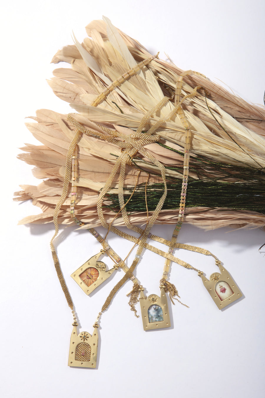 Phoenix Necklace - Frame on Tiles