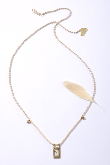 Phoenix Necklace - Frame on Light Beads