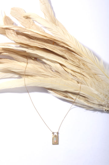 Phoenix Necklace - 14k Frame on Chain