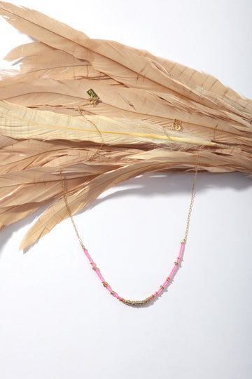 Phoenix Necklace - Half Crystals Short