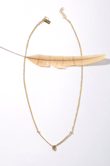 Phoenix Necklace - Tile Bead Short