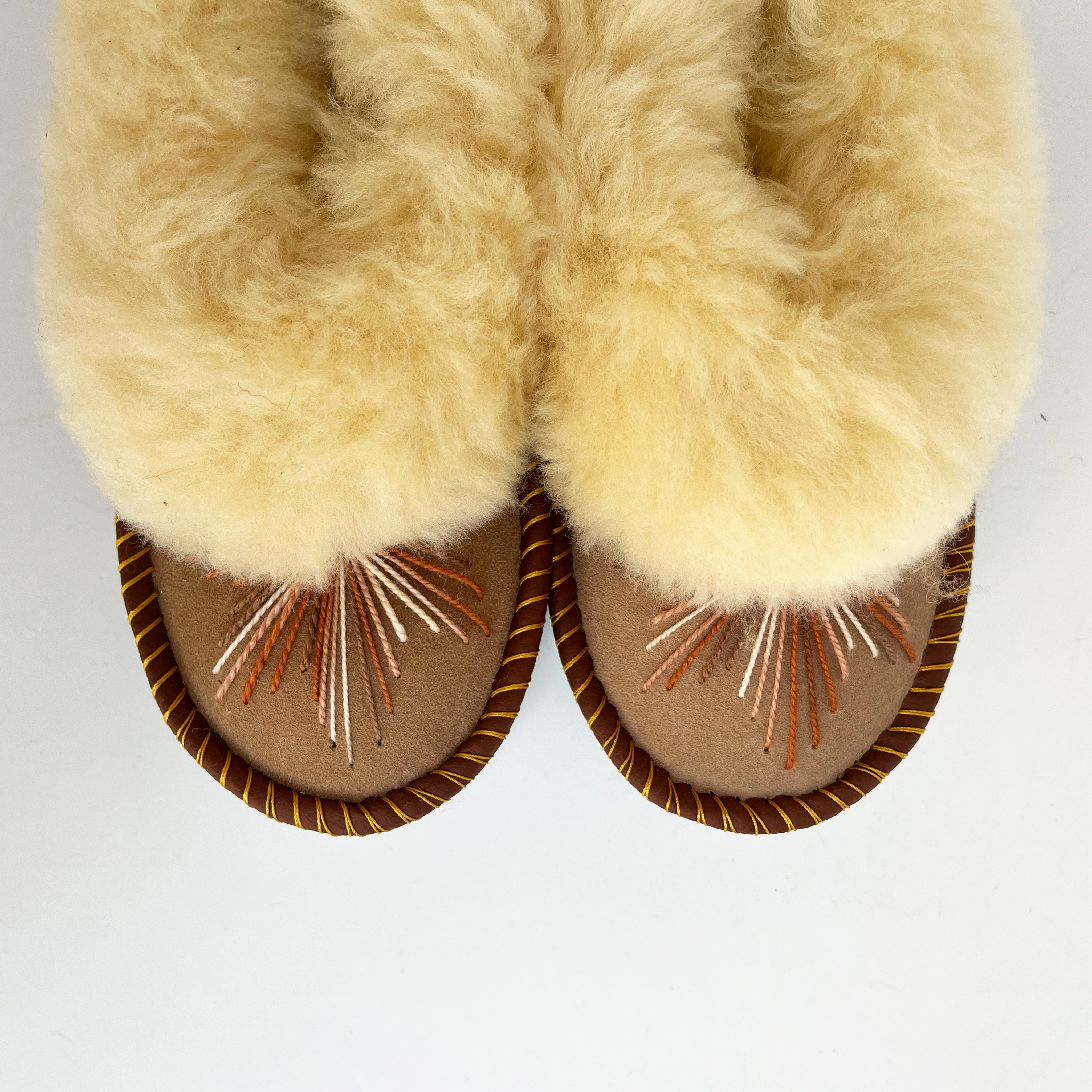 Sheepskin Slippers - Browns Size 38 – Iwona Ludyga Design
