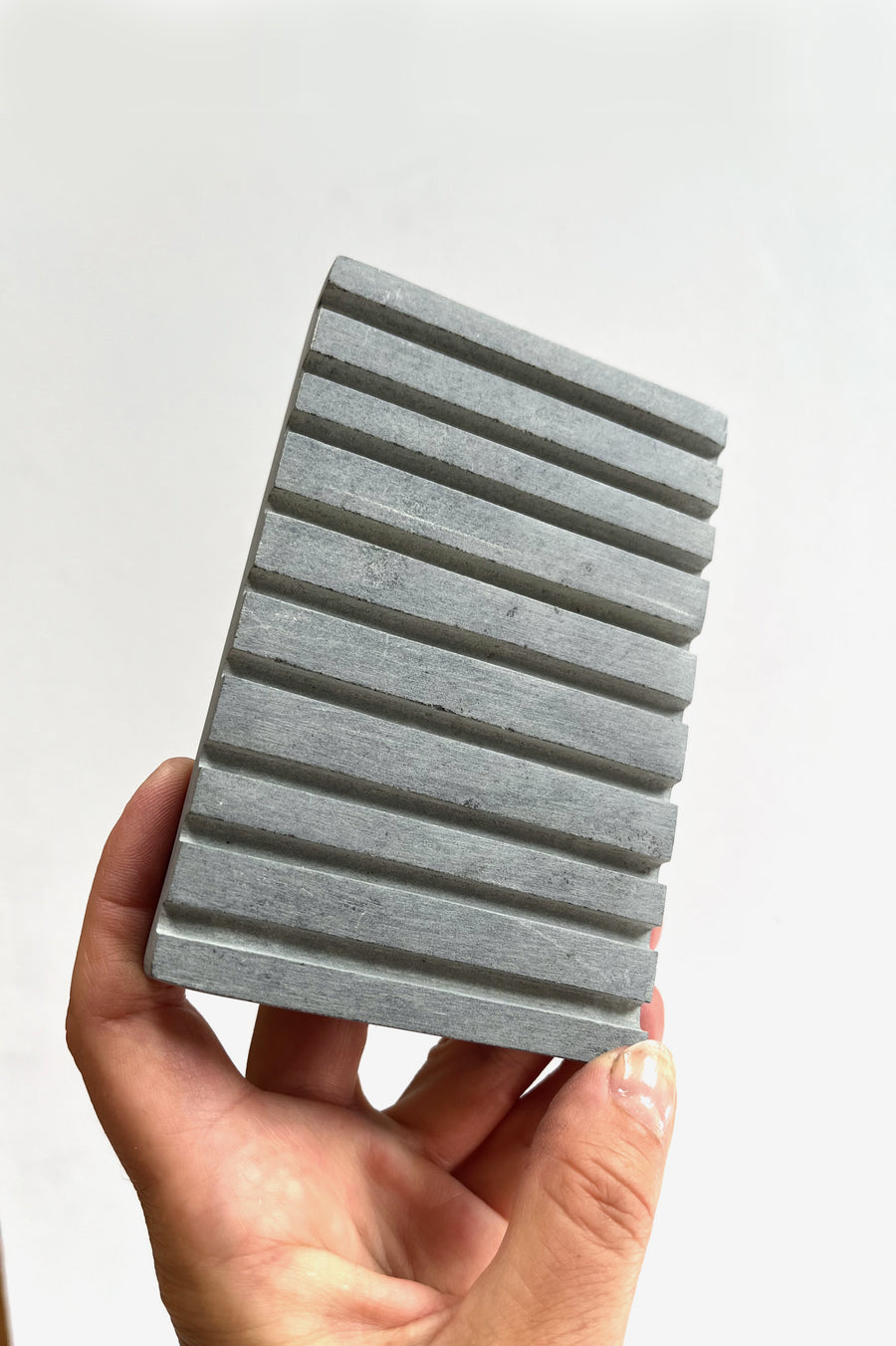 Stone Soap Dish - Modern Stripes