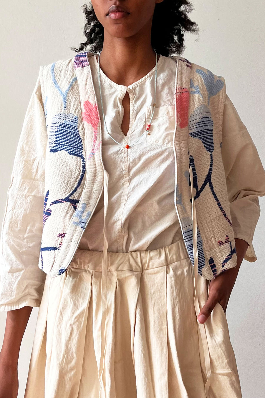 Cotton Vest - Flowers