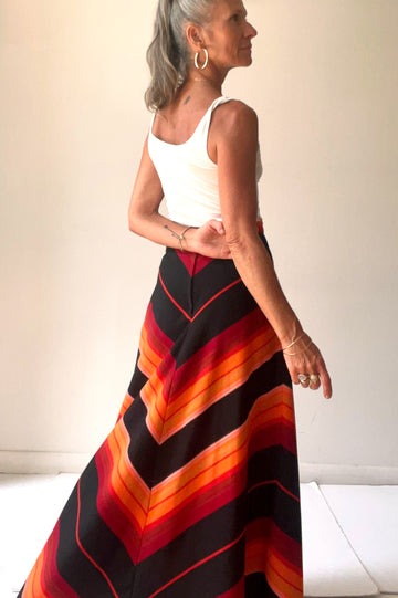 Vintage Maxi A-Line Skirt