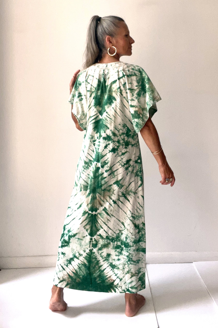 Vintage Green Tie Dye Dress