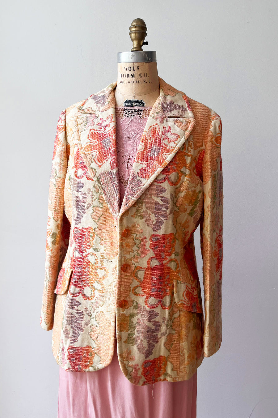 Vintage Flowered Blazer