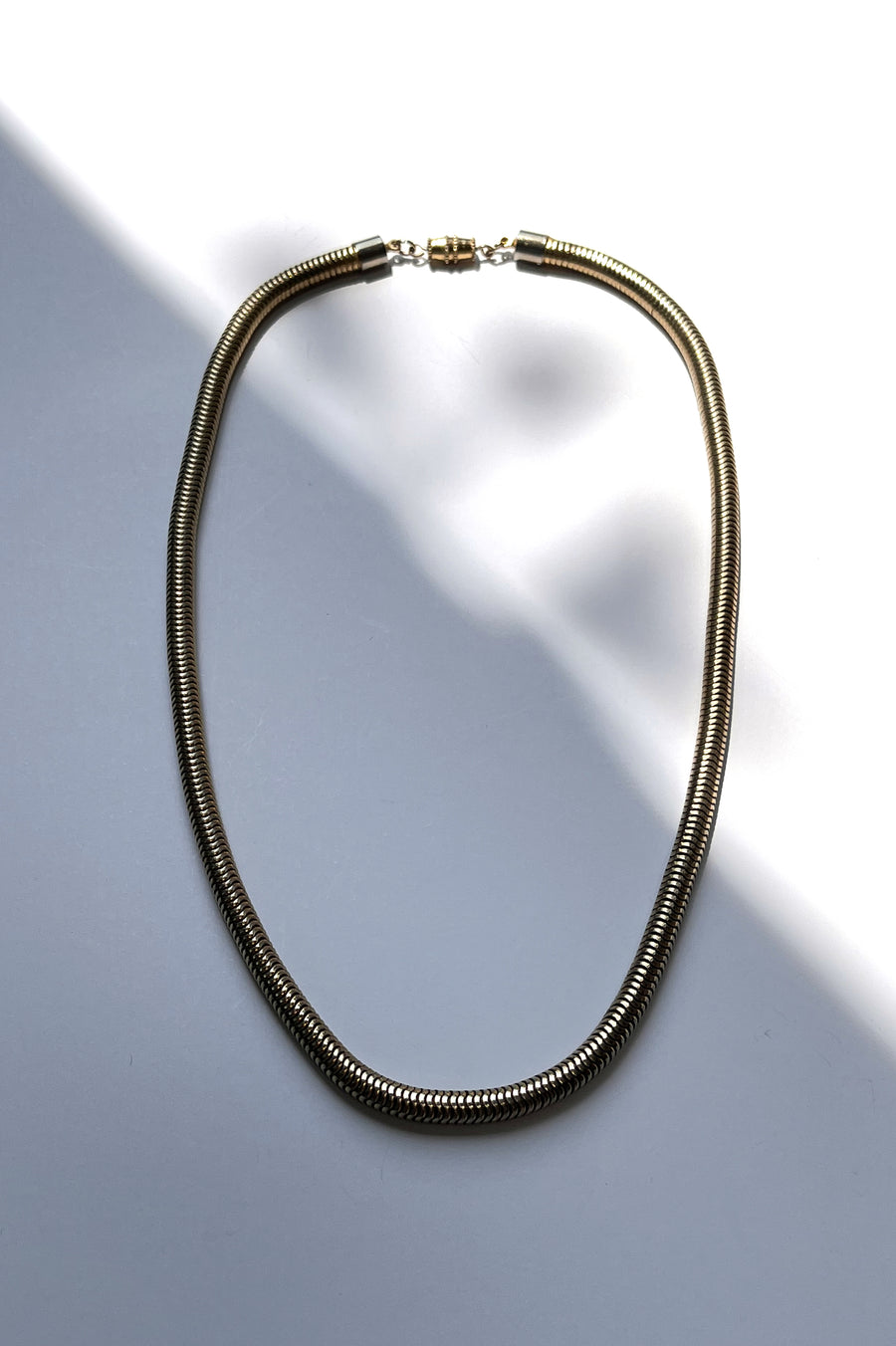 Vintage Tubular Snake Chain Necklace