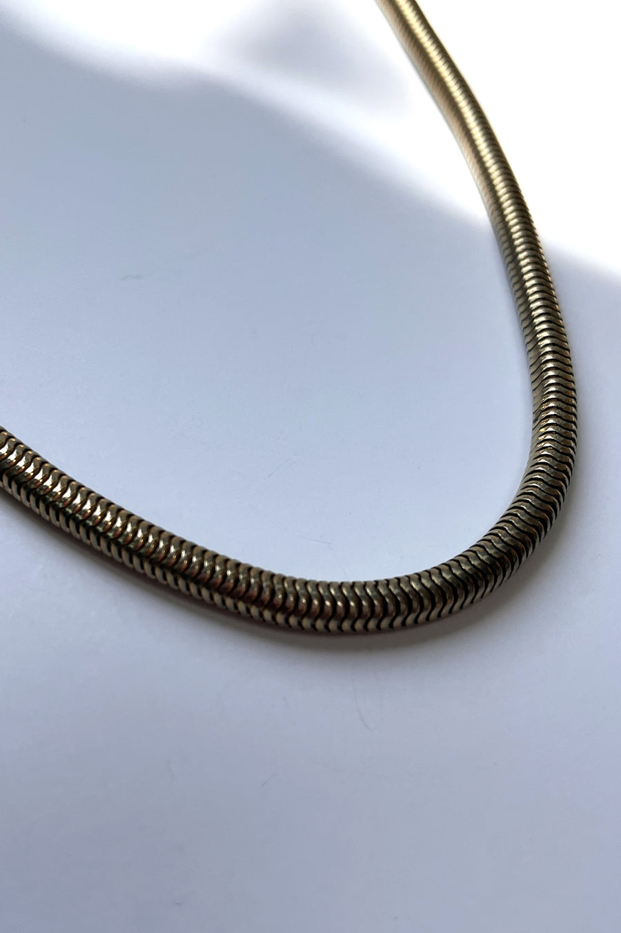 Vintage Tubular Snake Chain Necklace