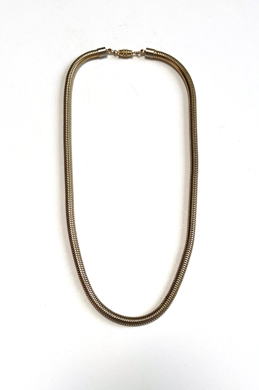 Vintage Tubular Snake Chain Necklace