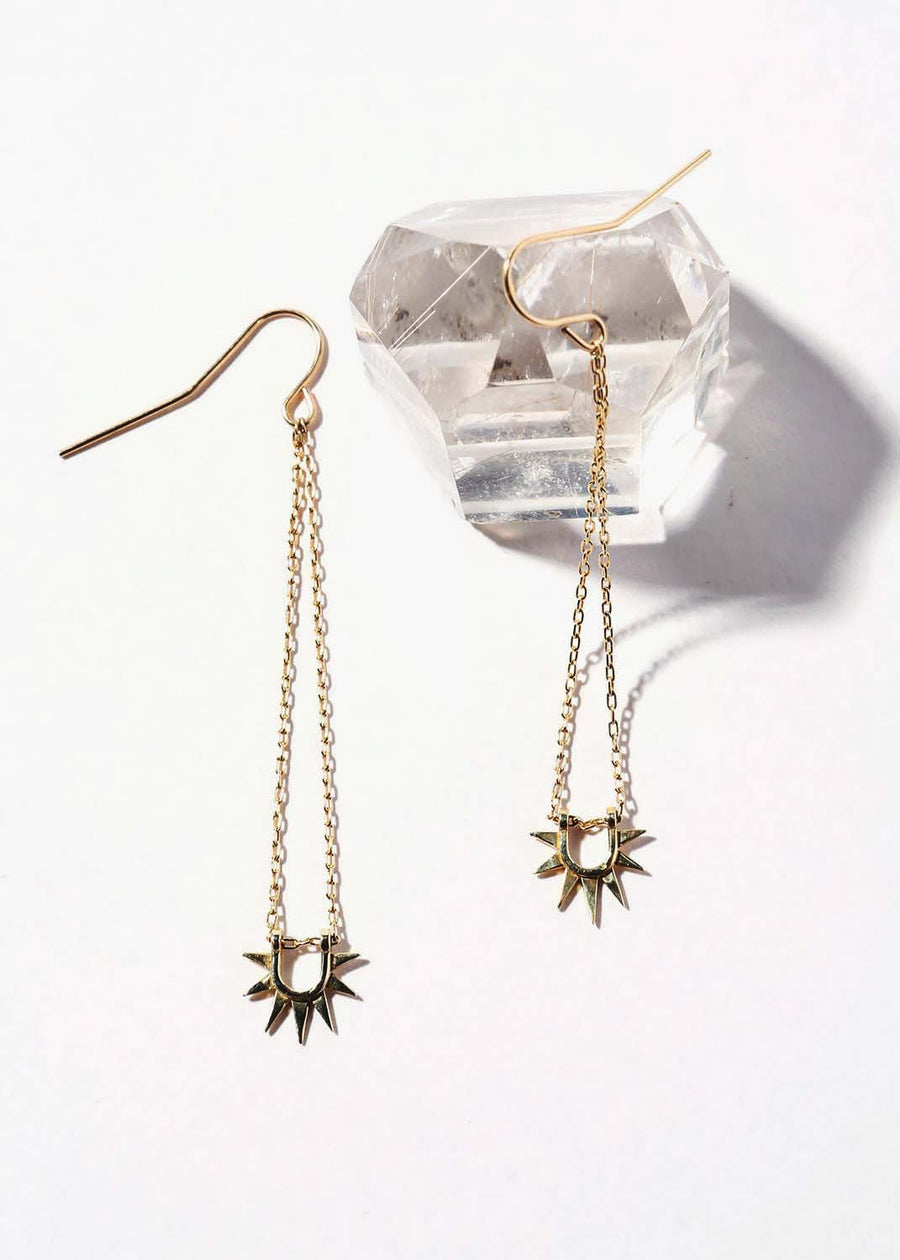 Sister Sun Rays Long Earrings