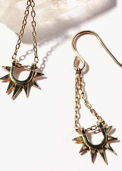 Sister Sun Rays Short Earrings