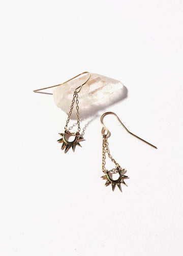 Sister Sun Rays Short Earrings