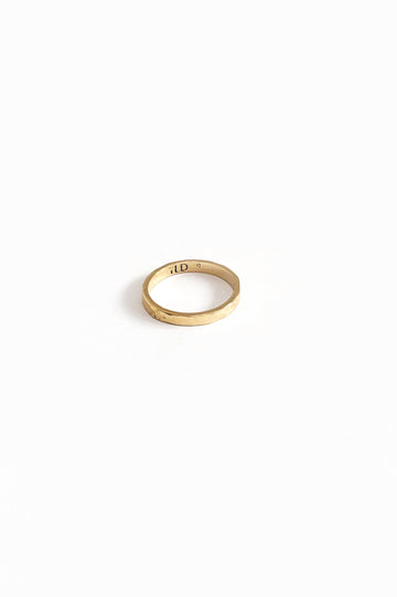 14k Gold Hammered Band