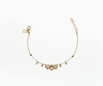 Drift White Topaz Cluster Bracelet