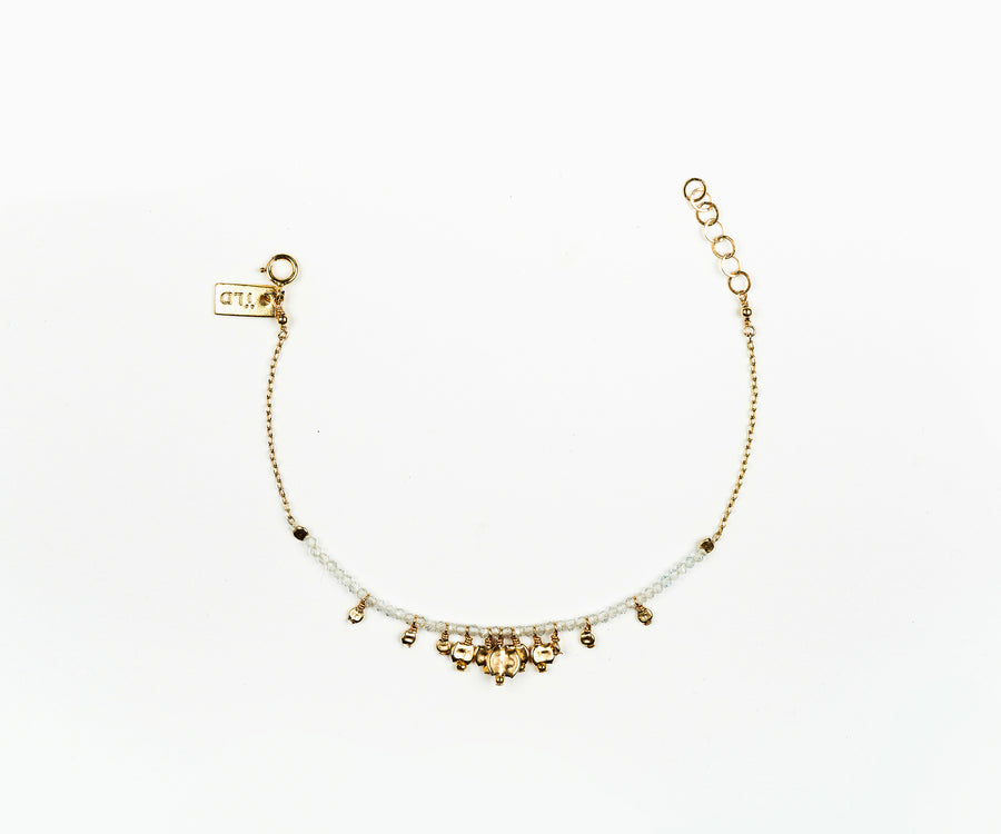 Drift White Topaz Cluster Bracelet