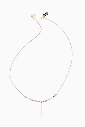 Drift Strawberry Quartz with Pin Necklace