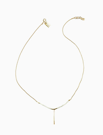 Drift White Topaz with Pin Necklace
