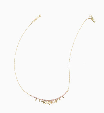Drift Cluster Strawberry Quartz Necklace