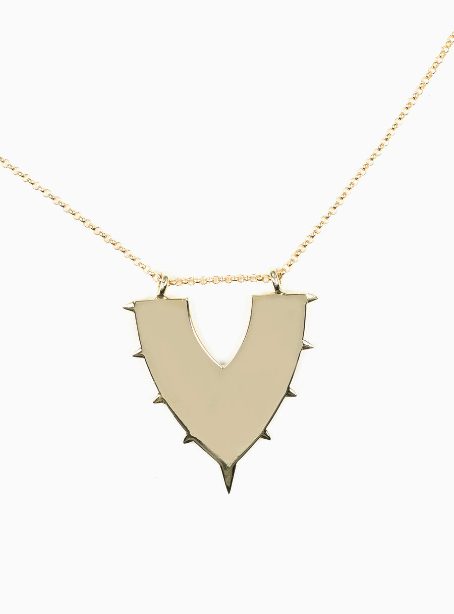 Drift Large Shield  Necklace