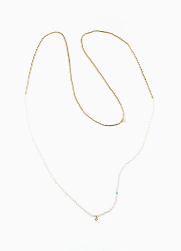 Drift 14K Diamond Knotted Necklace