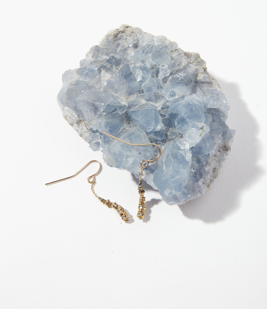 Plene Lune Crystals Short Earrings