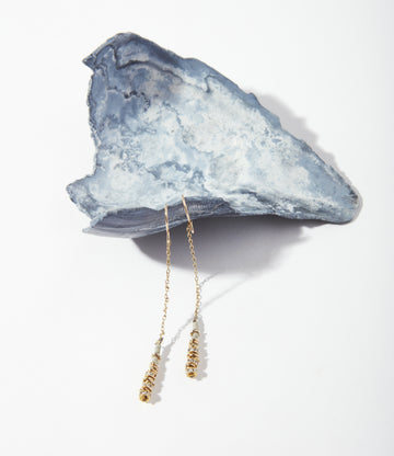 Storm Crystals Long Earrings
