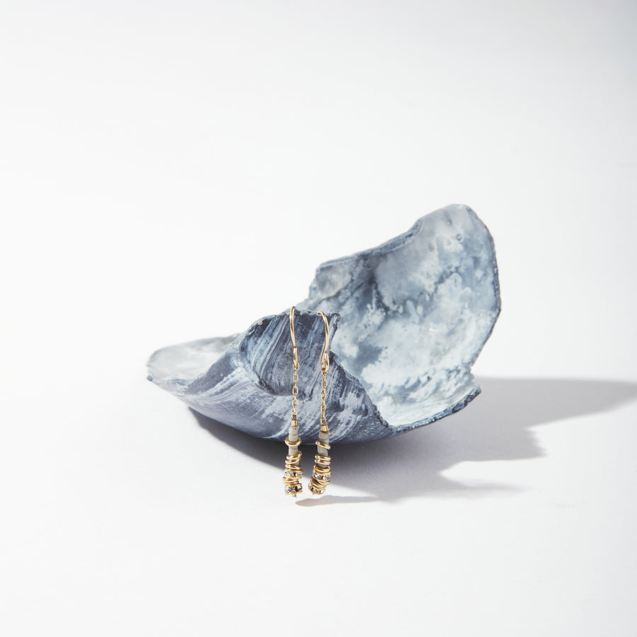 Storm Crystals Short Earrings