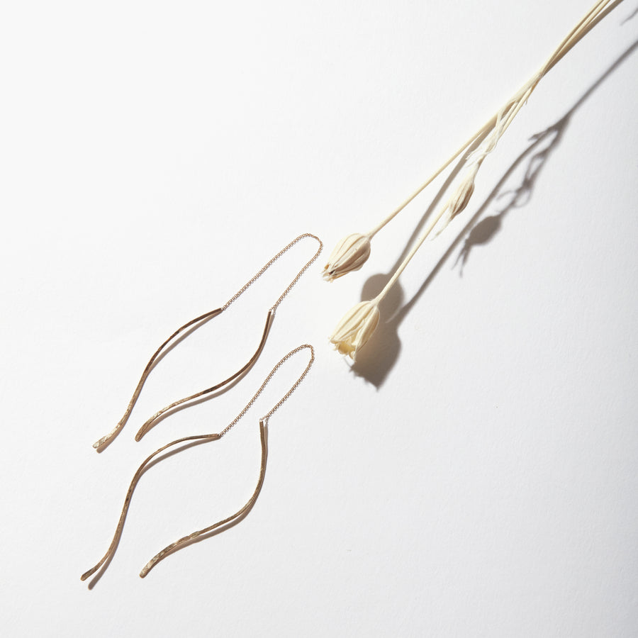 Dune 14k Waves Earrings