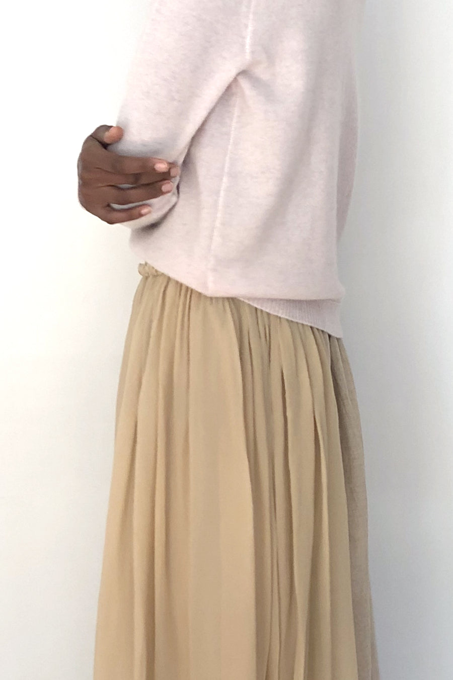 Elsa Estrugie Half & Half Skirt - Beige