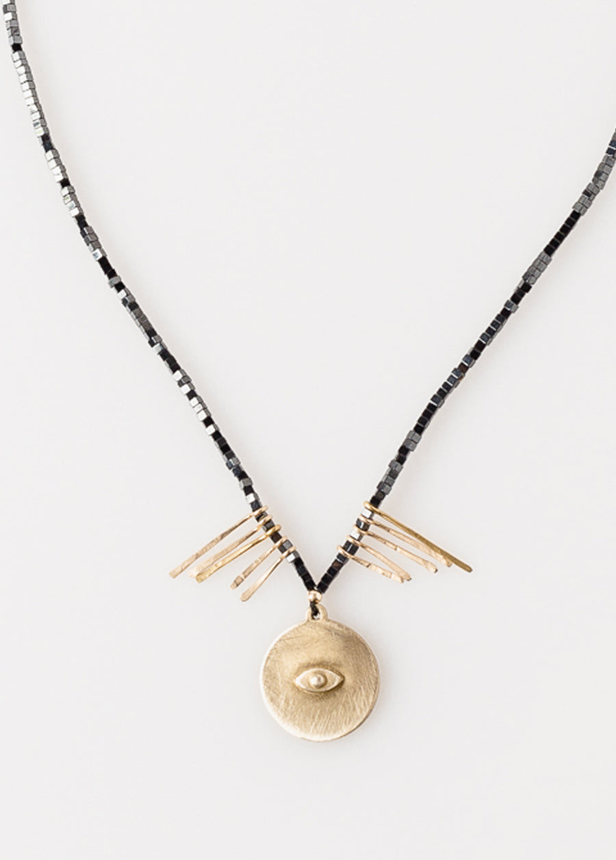 Eclipse Necklace Rays of the Eye Pendant