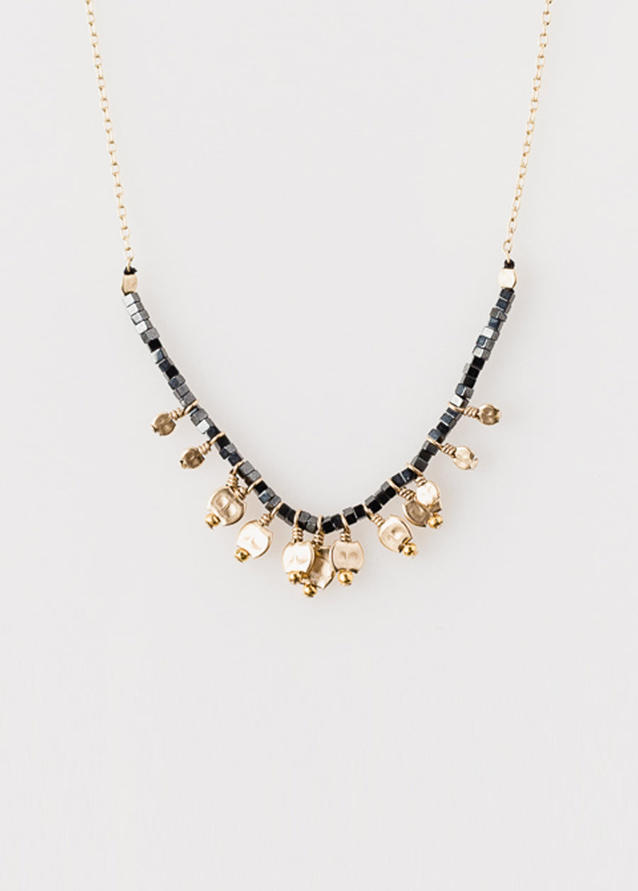 Eclipse Necklace Cluster Hematite