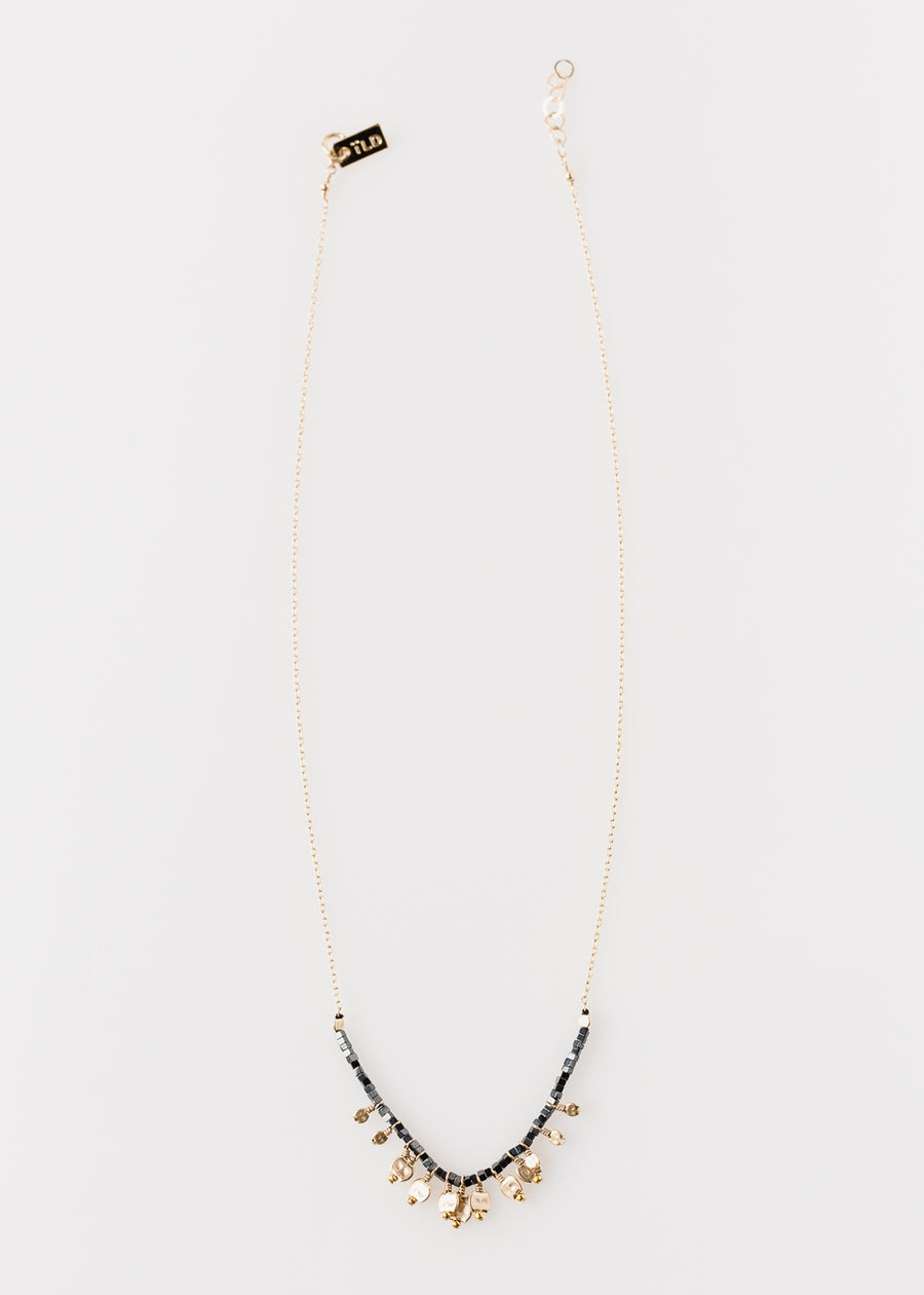 Eclipse Necklace Cluster Hematite